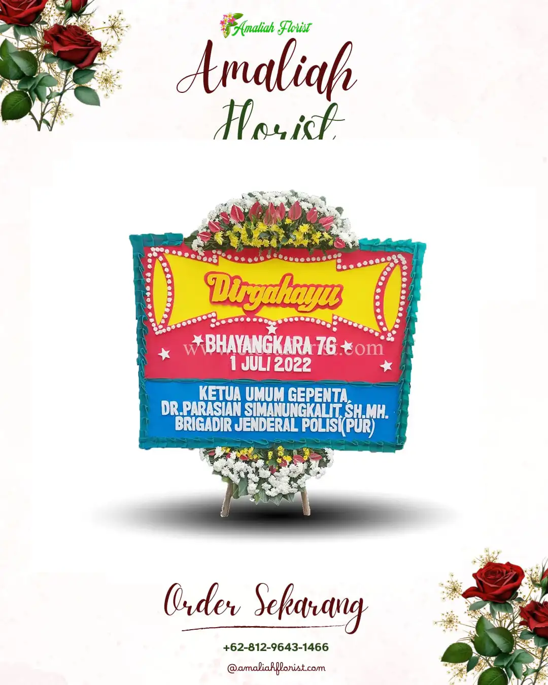 Papan Bunga HUT Ulang Tahun Kaliakah